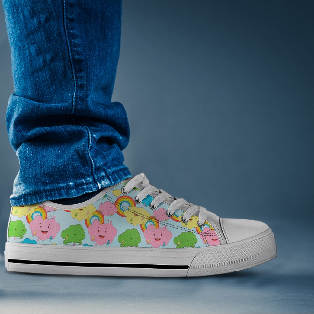 Kawaii Clouds Shoes | Custom Low Top Sneakers For Kids & Adults