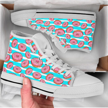 Kawaii Donuts Shoes | Custom High Top Sneakers For Kids & Adults