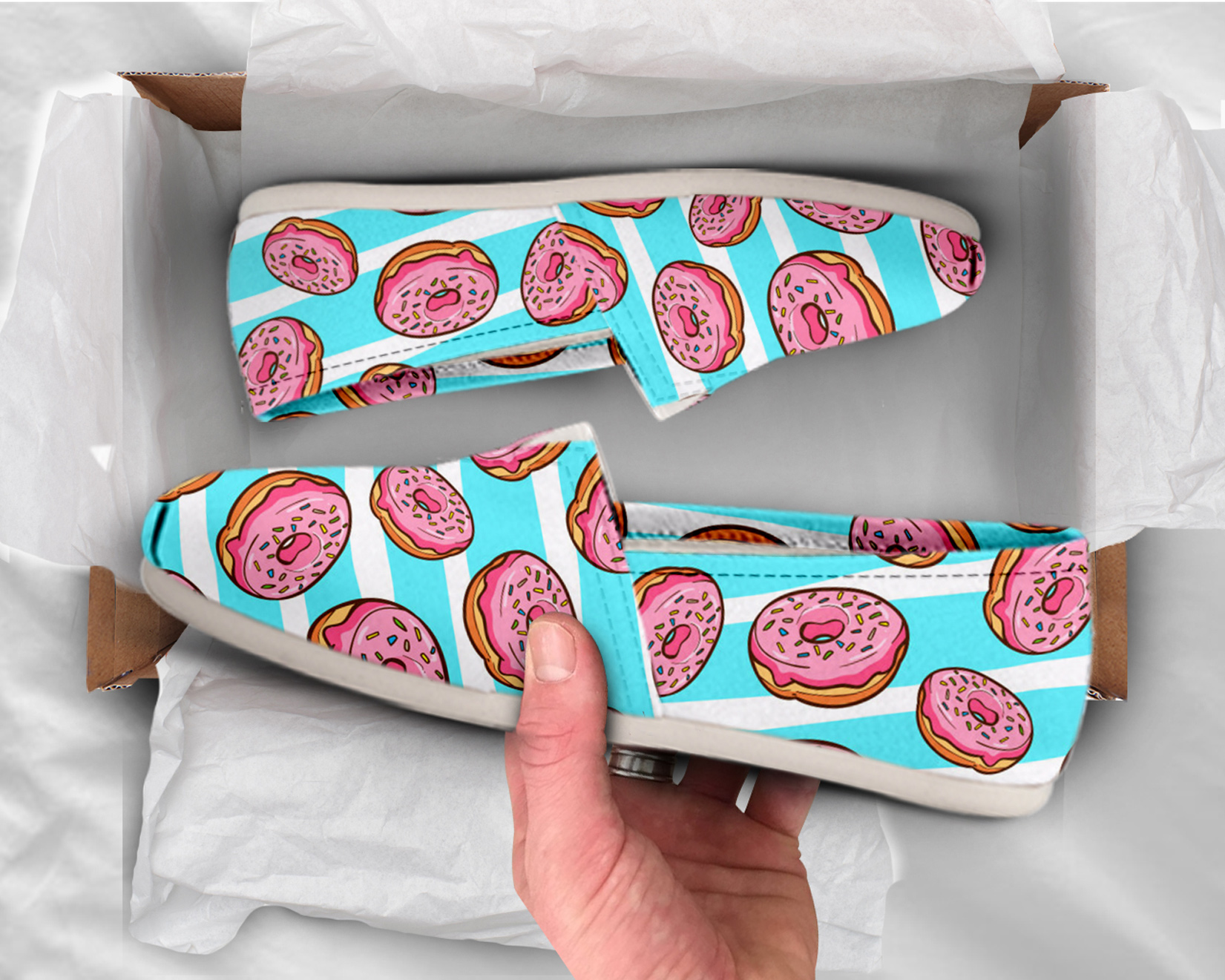 Slip On Donut Shoes | Custom Canvas Sneakers For Kids & Adults