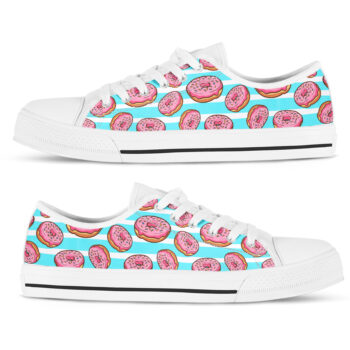 Donuts Kawaii Shoes | Custom Low Tops Sneakers For Kids & Adults