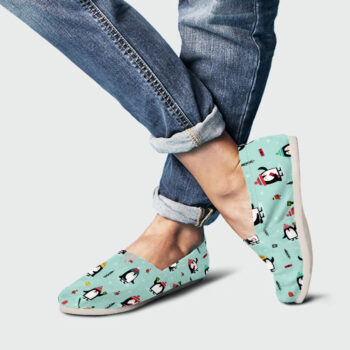 Penguin Casual Shoes | Custom Canvas Sneakers For Kids & Adults
