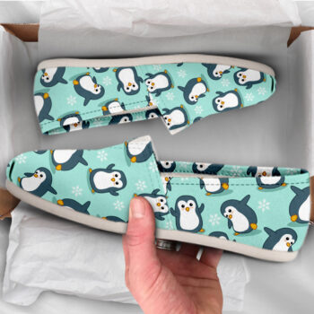 Slip-On Penguin Shoes | Custom Canvas Sneakers For Kids & Adults