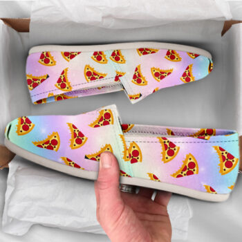 Kawaii Pizza Shoes | Custom Canvas Sneakers For Kids & Adults