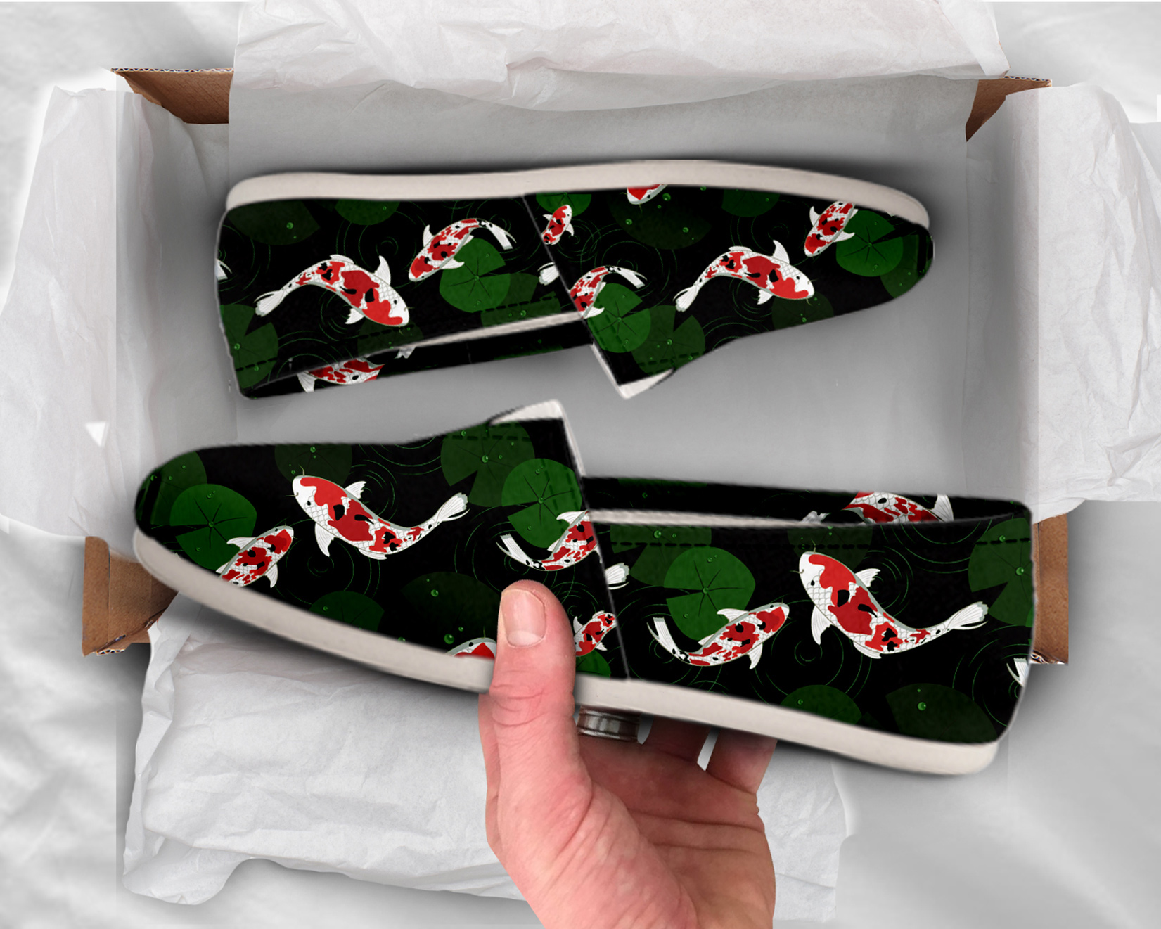 Koi Fish Shoes | Custom Canvas Sneakers For Kids & Adults