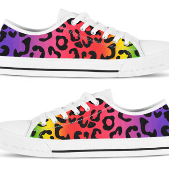 rainbow leopard print shoes