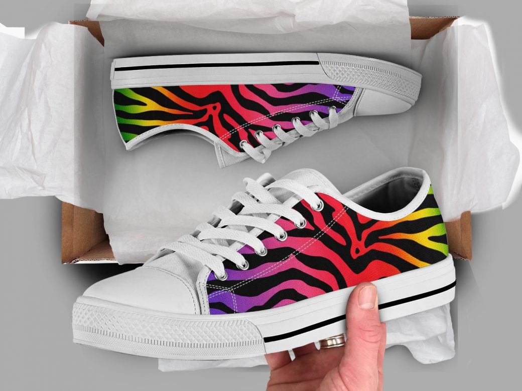 custom rainbow shoes