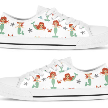Women's Mermaid Shoes | Custom Low Top Sneakers For Kids & Adults