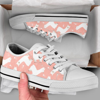 Llama Pattern Shoes | Custom Low Tops Sneakers For Kids & Adults