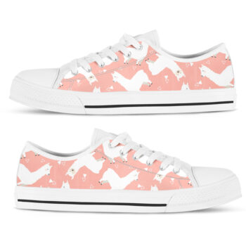 Llama Pattern Shoes | Custom Low Tops Sneakers For Kids & Adults