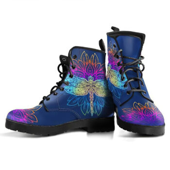 Lotus Dragonfly Handcrafted Boots
