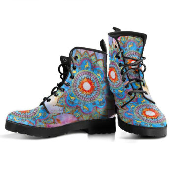 Lotus Mandala 5 Handcrafted Boots