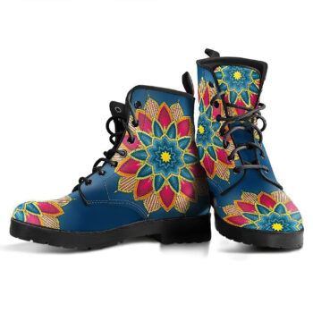 Lotus Mandala Handcrafted Boots