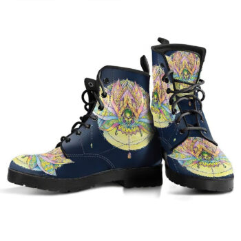 Lotus Mandala Womens Leather Boots 2