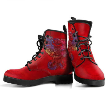 Mandala Elephant Handcrafted Boots 1