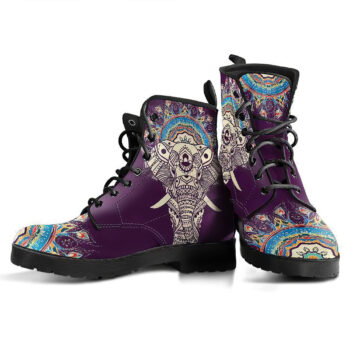 Mandala Elephant Handcrafted Boots
