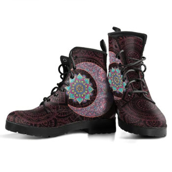 Mandala Sun Moon V1 Handcrafted Boots