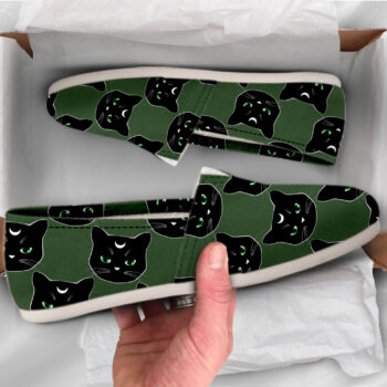 Black Cat Shoes | Custom Canvas Sneakers For Kids & Adults