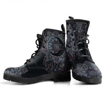Moon Dream Catcher Womens Leather Boots