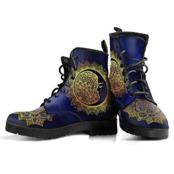 Moon Mandala Handcrafted Boots V2