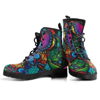 Mosaic Flower Handcrafted Boots