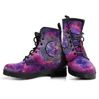 Nebula Sun Moon Womens Leather Boots