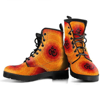 Ohm Mandala Fractal 1 Handcrafted Boots