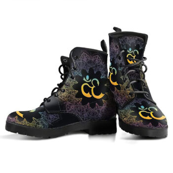 Ohm Mandala Fractal 3 Handcrafted Boots