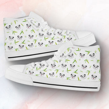 Panda Animal Print Shoes | Custom High Top Sneakers For Kids & Adults
