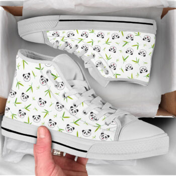 Panda Animal Print Shoes | Custom High Top Sneakers For Kids & Adults
