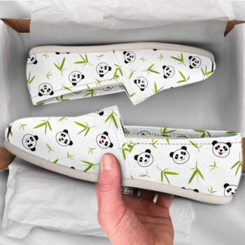 Panda Slip-On Shoes | Custom Canvas Sneakers For Kids & Adults