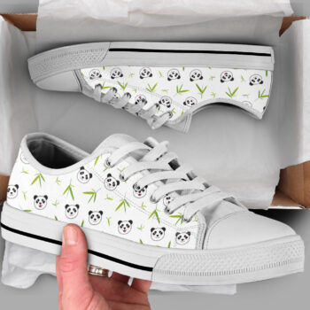 Panda Animal Print Shoes | Custom Low Tops Sneakers For Kids & Adults