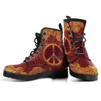 Peace Henna Handcrafted Boots V2