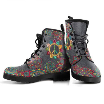 Peace Henna Womens Leather Boots 2