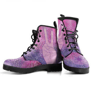 Peace Mandala 2 Handcrafted Boots