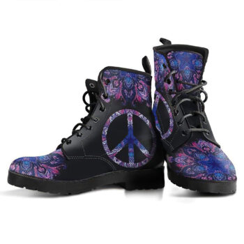 Peace Mandala Handcrafted Boots 2