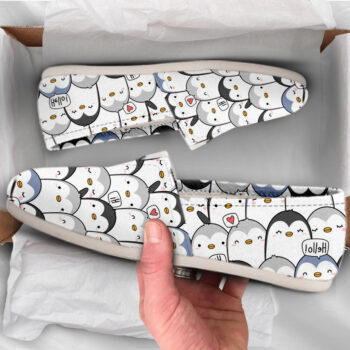 Penguin World Shoes | Custom Canvas Sneakers For Kids & Adults