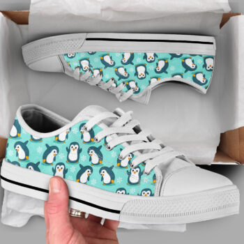 Penguin Fitness Shoes | Custom Low Tops Sneakers For Kids & Adults