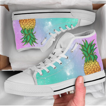 Kawaii Pineapple Shoes | Custom High Top Sneakers For Kids & Adults