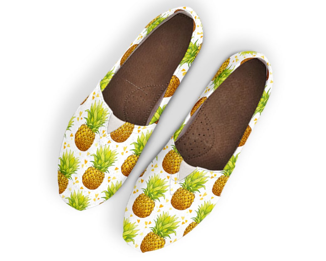 Pineapple Womens Shoes | Custom Canvas Sneakers For Kids & Adults