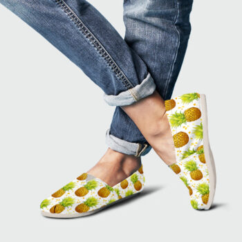 Pineapple Womens Shoes | Custom Canvas Sneakers For Kids & Adults