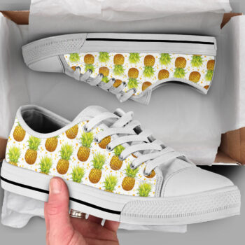 Womens Pineapple Shoes | Custom Low Tops Sneakers For Kids & Adults
