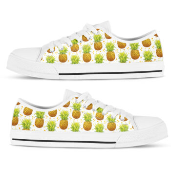 Womens Pineapple Shoes | Custom Low Tops Sneakers For Kids & Adults