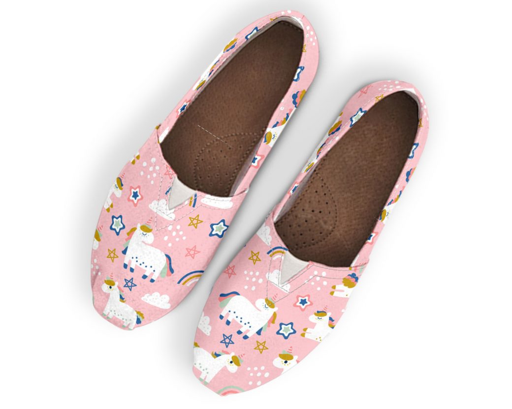 Slip-On Unicorn Shoes| Custom Canvas Sneakers For Kids & Adults