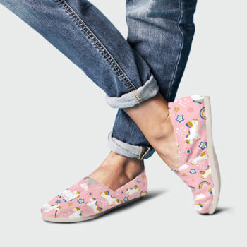 Slip-On Unicorn Shoes| Custom Canvas Sneakers For Kids & Adults