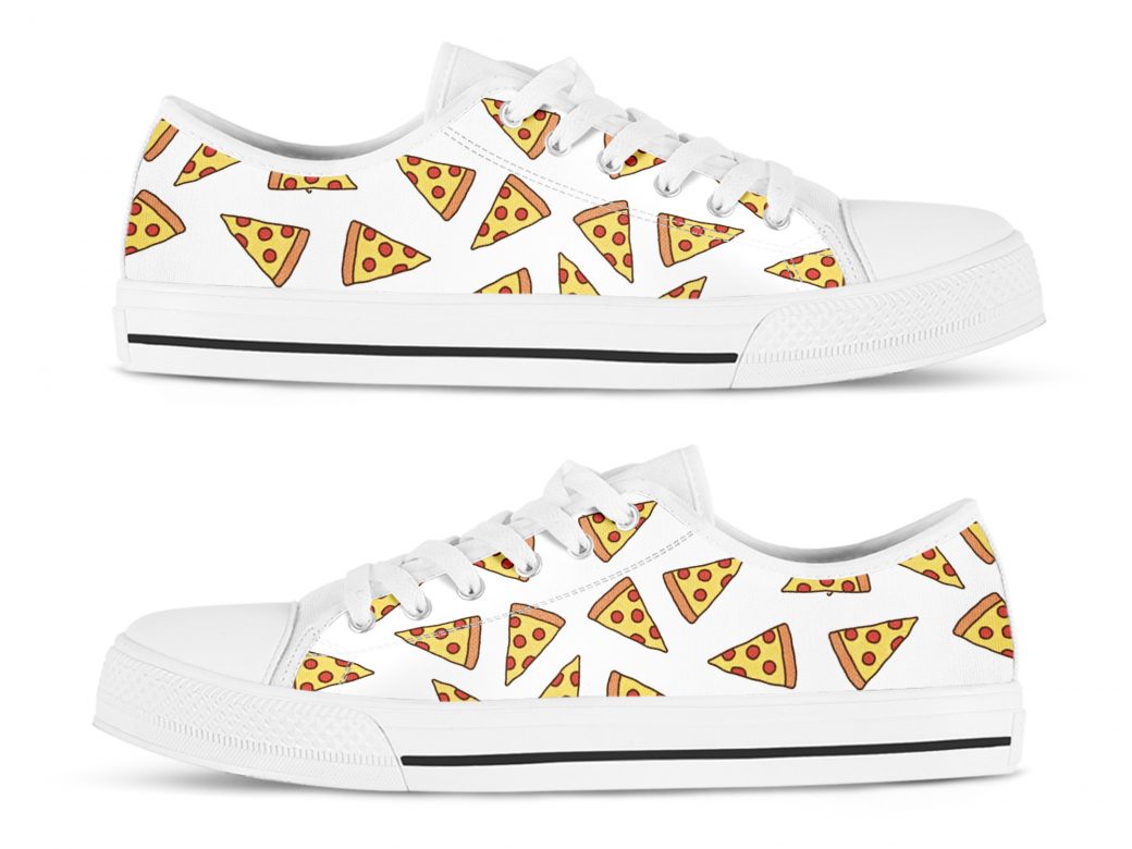 Pizza Lover Shoes | Custom Low Tops Sneakers For Kids & Adults