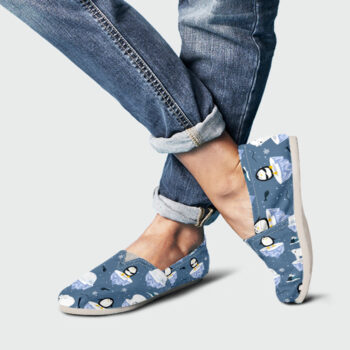 Penguin Bear Shoes | Custom Canvas Sneakers For Kids & Adults