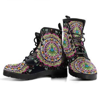 Psychedelic Peace Handcrafted Boots 1