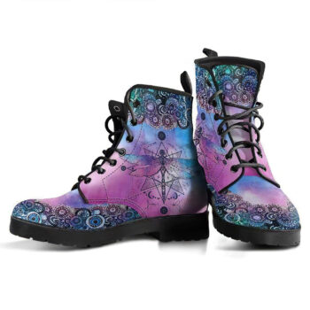 Purple Dragonfly Handcrafted Boots