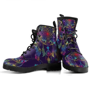 Purple Dream Catcher Handcrafted Boots