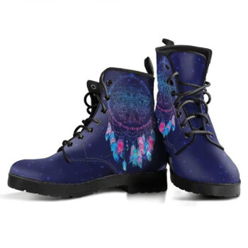 Purple Dream Catcher Womens Leather Boots